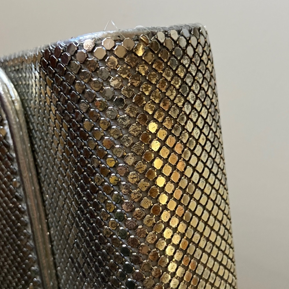 Whiting & Davis Silver Mesh Chain Clutch - Silver - Picture 14 of 14
